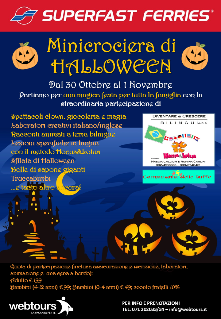 Halloween, una minicrociera family friendly con Hocus & Lotus