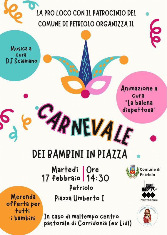 Petriolo carnevale dei bambini 2026
