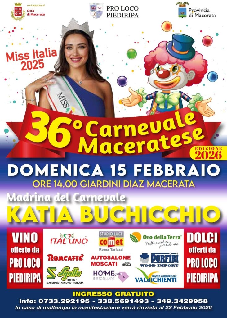 carnevale macerata 2026