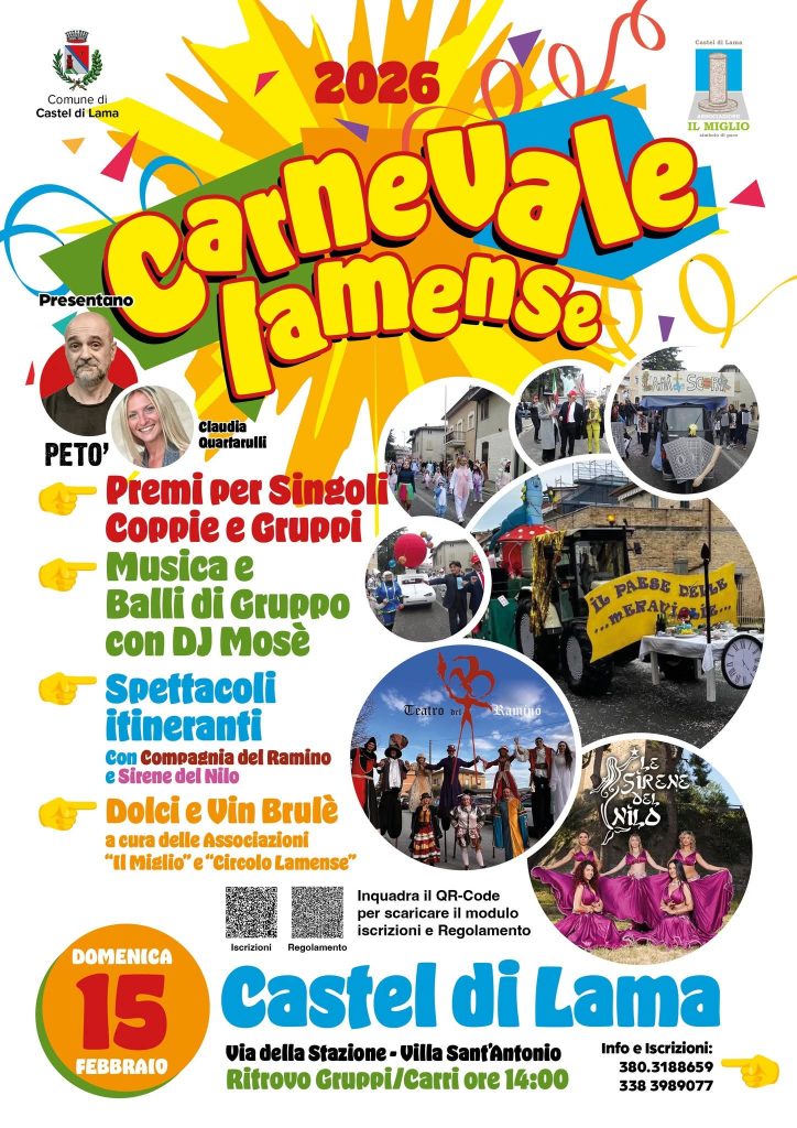 carnevale castel di lama 2026